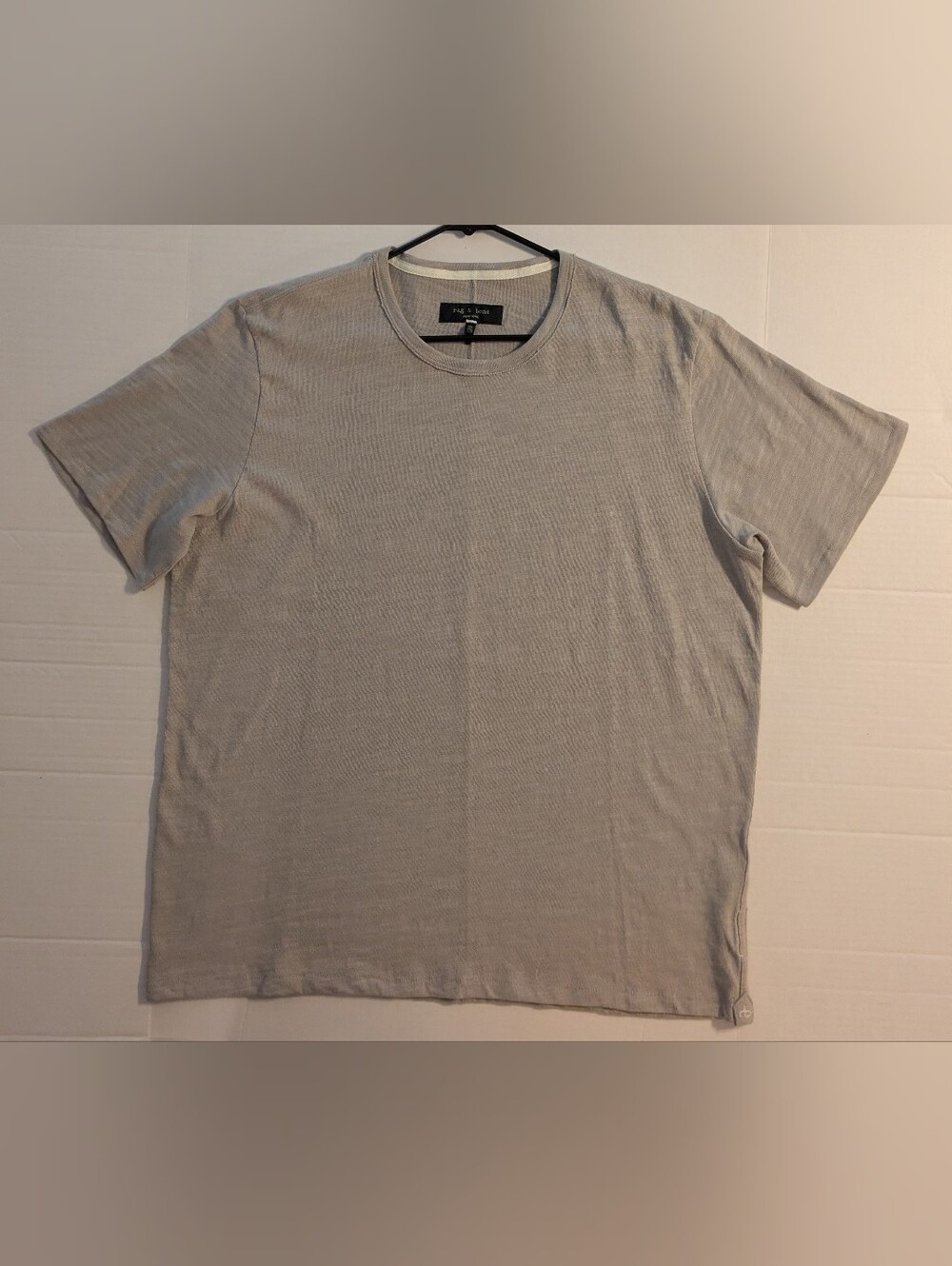 rag & bone Light Gray Crewneck Short Sleeve T-Shirt-  XXL (NWOT)